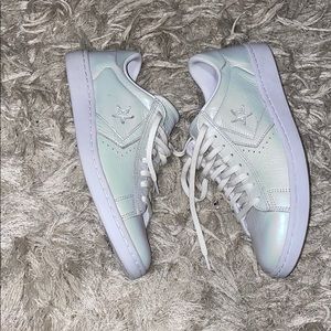 Converse Leather LP Ox Pearlescent White Sneakers